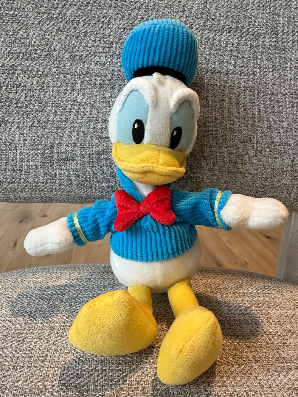 Disney Donald Duck Plush 11” Blue Corduroy Outfit Collectible